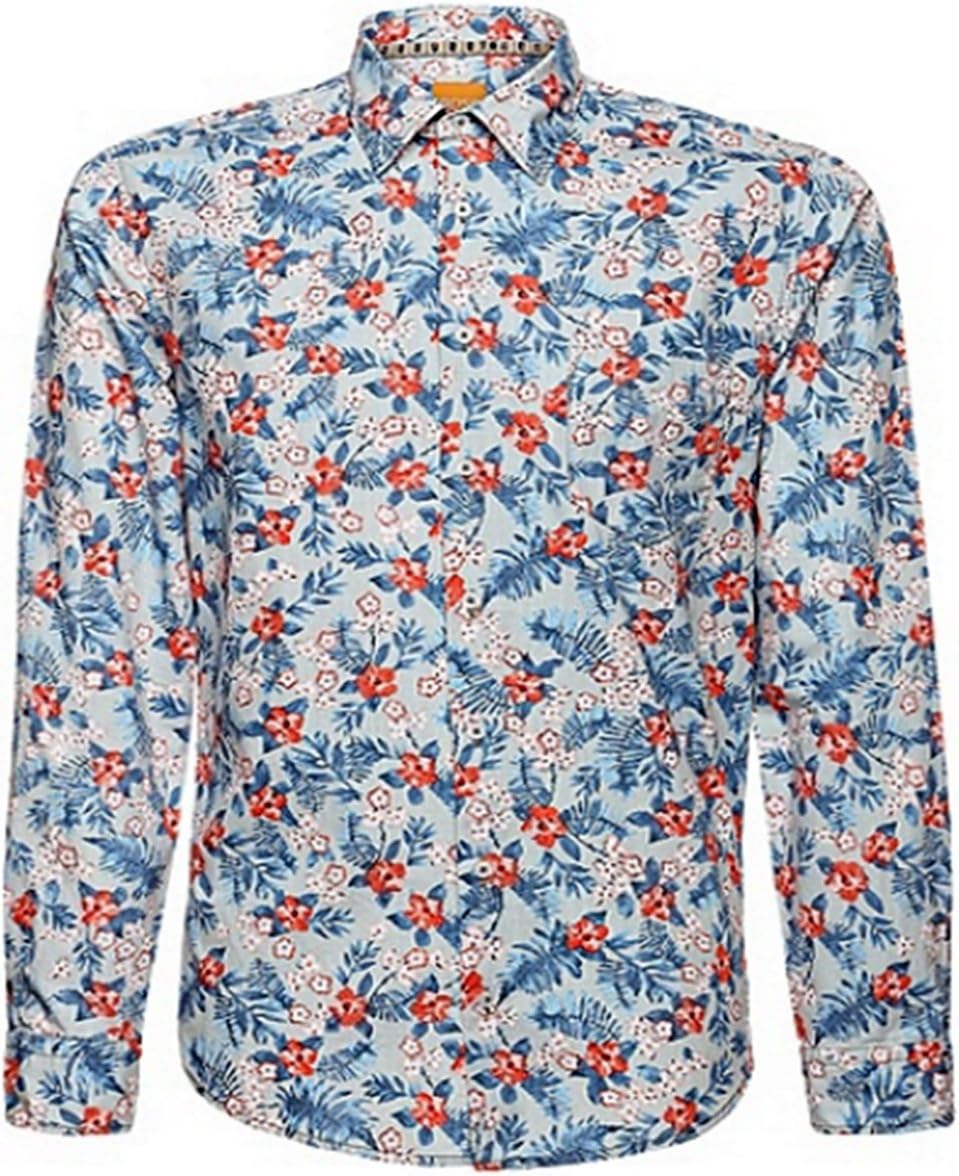 BOSS Orange Shirt ENAMEE (XL, Gemustert)