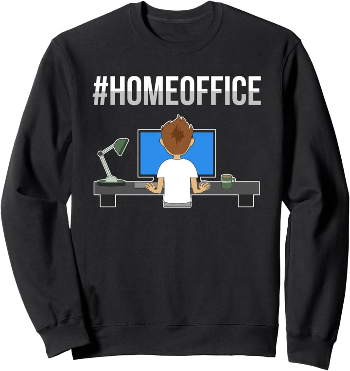 Büro Computer Arbeit Schreibtisch - Homeoffice Sweatshirt