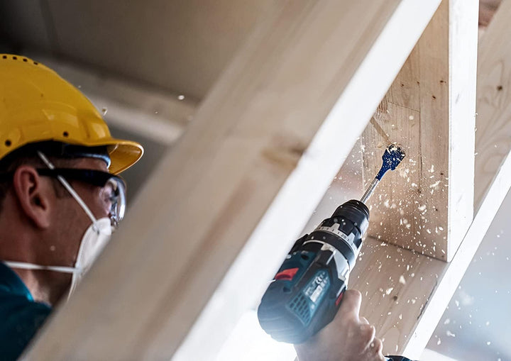 Bosch Professional Akku Schlagbohrmaschine GSB 18V-55 (2x 4,0 Ah ProCore Akku, in L-BOXX) Blau + 3x