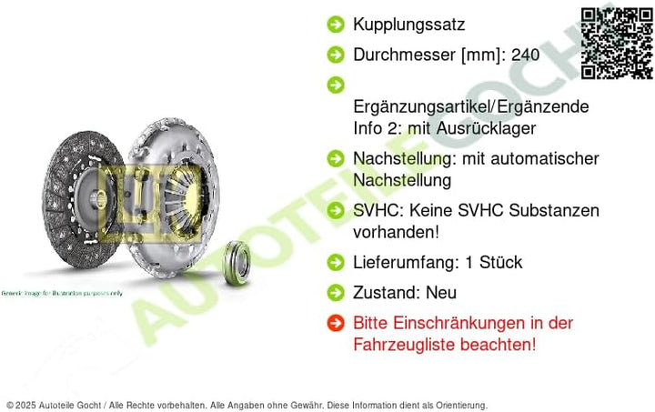 LuK 624 3330 00 Kupplungssatz