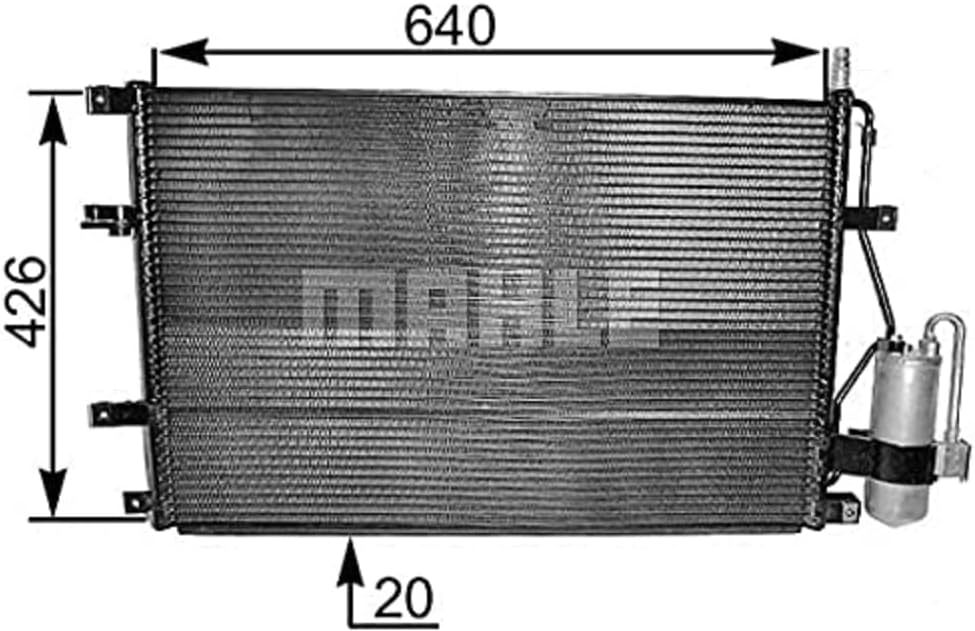 MAHLE AC 227 000S A/C-Kondensator BEHR