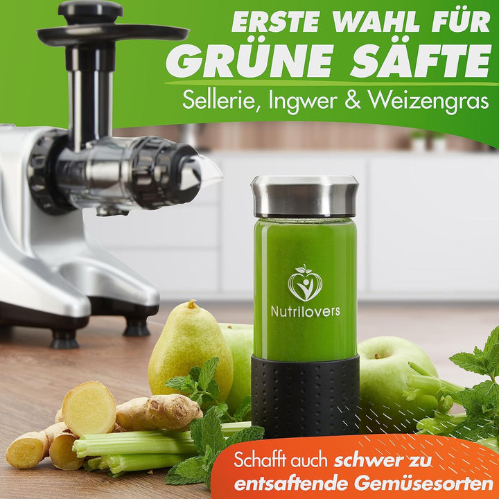 MULTI-PRESS KERAMIK Entsafter Slow Juicer mit Keramik Pressschnecke BPA-frei - Sellerie, Selleriesaf