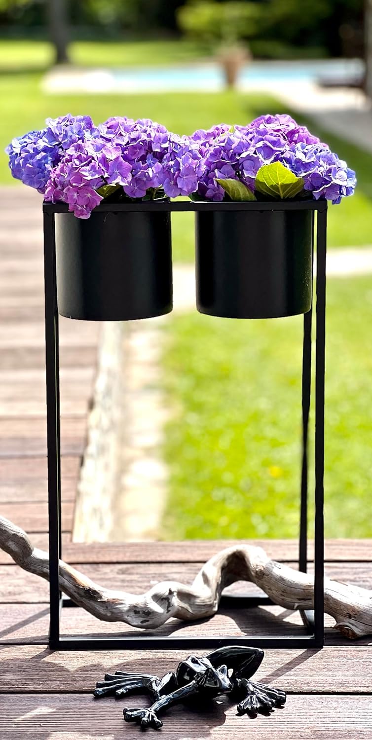 Brandsseller Hochbeet 3er-Set Blumentopf Blumenständer In.- & Out Blumenkasten Pflanzkasten Metall f