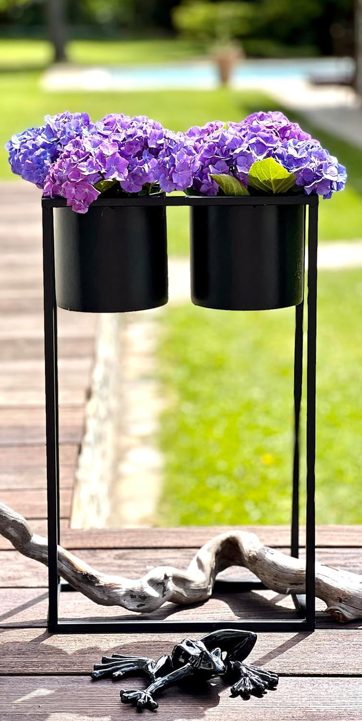 Brandsseller Hochbeet 3er-Set Blumentopf Blumenständer In.- & Out Blumenkasten Pflanzkasten Metall f