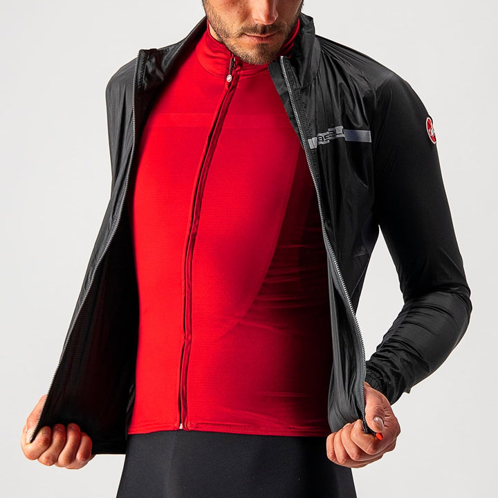 Castelli Herren Squadra Stretch Jacket Jacket XS Light Black/Dark Gray, XS Light Black/Dark Gray