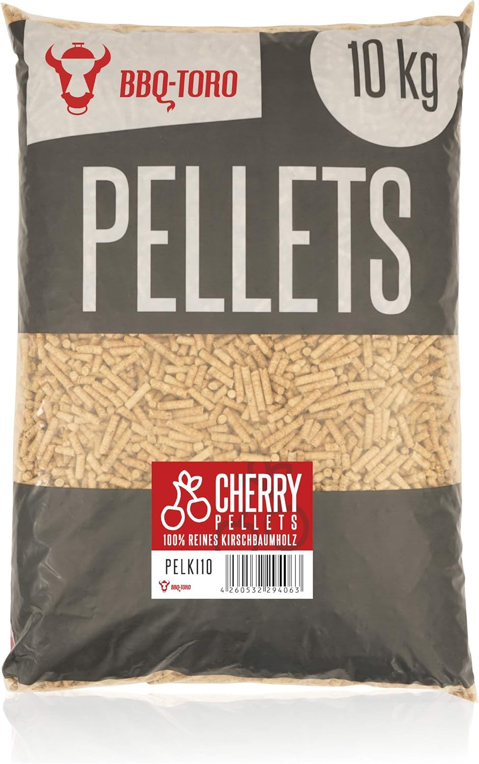 BBQ-Toro Cherry Pellets aus 100% Kirschbaumholz (20 kg) | Kirschpellets für Grill, Smoker, Pellet-Pi