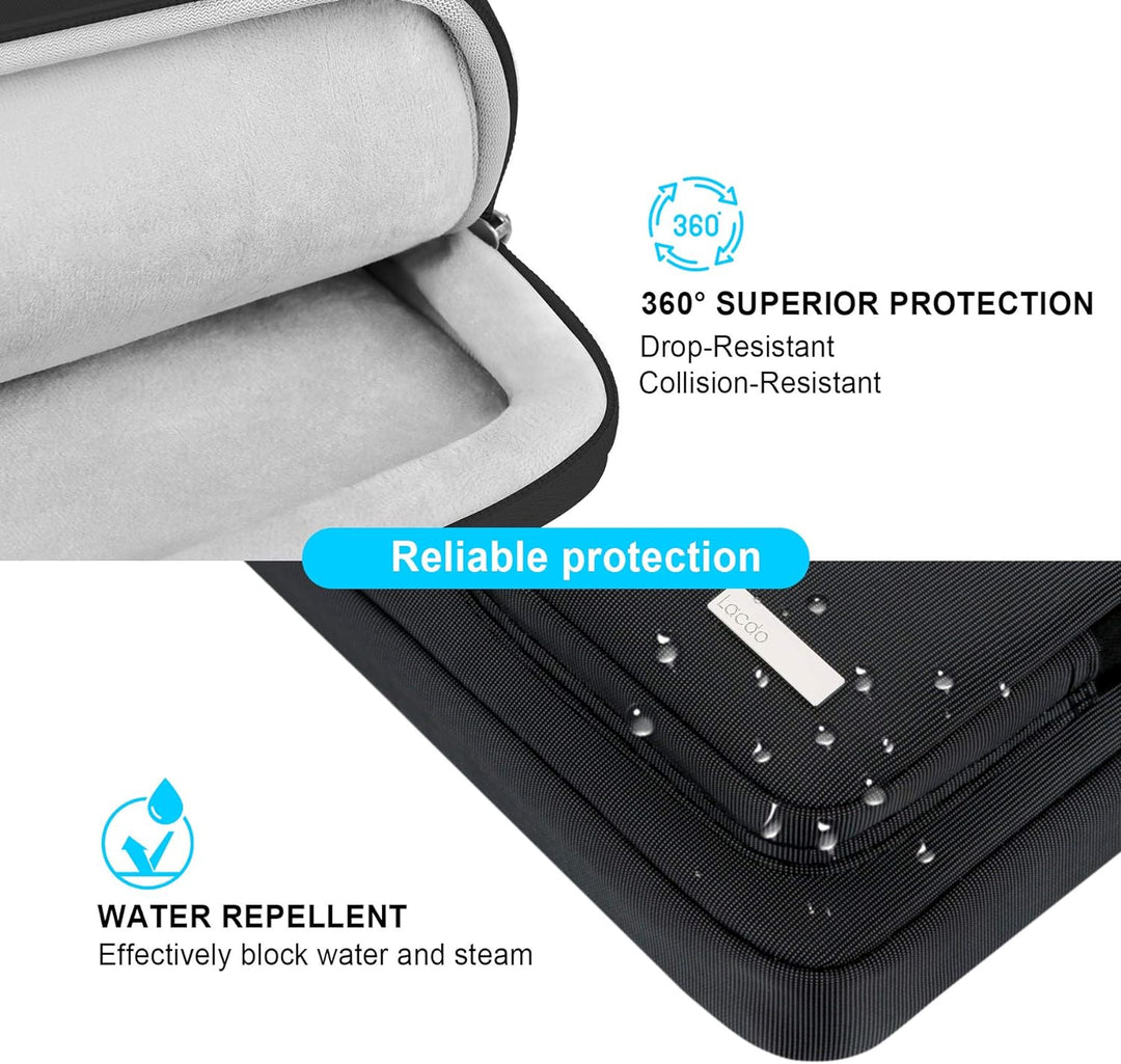 Lacdo 360° Rundumschutz Laptop Schultertasche Hülle für 13 Zoll Neu MacBook Pro M2/M1 2022-2012, 13