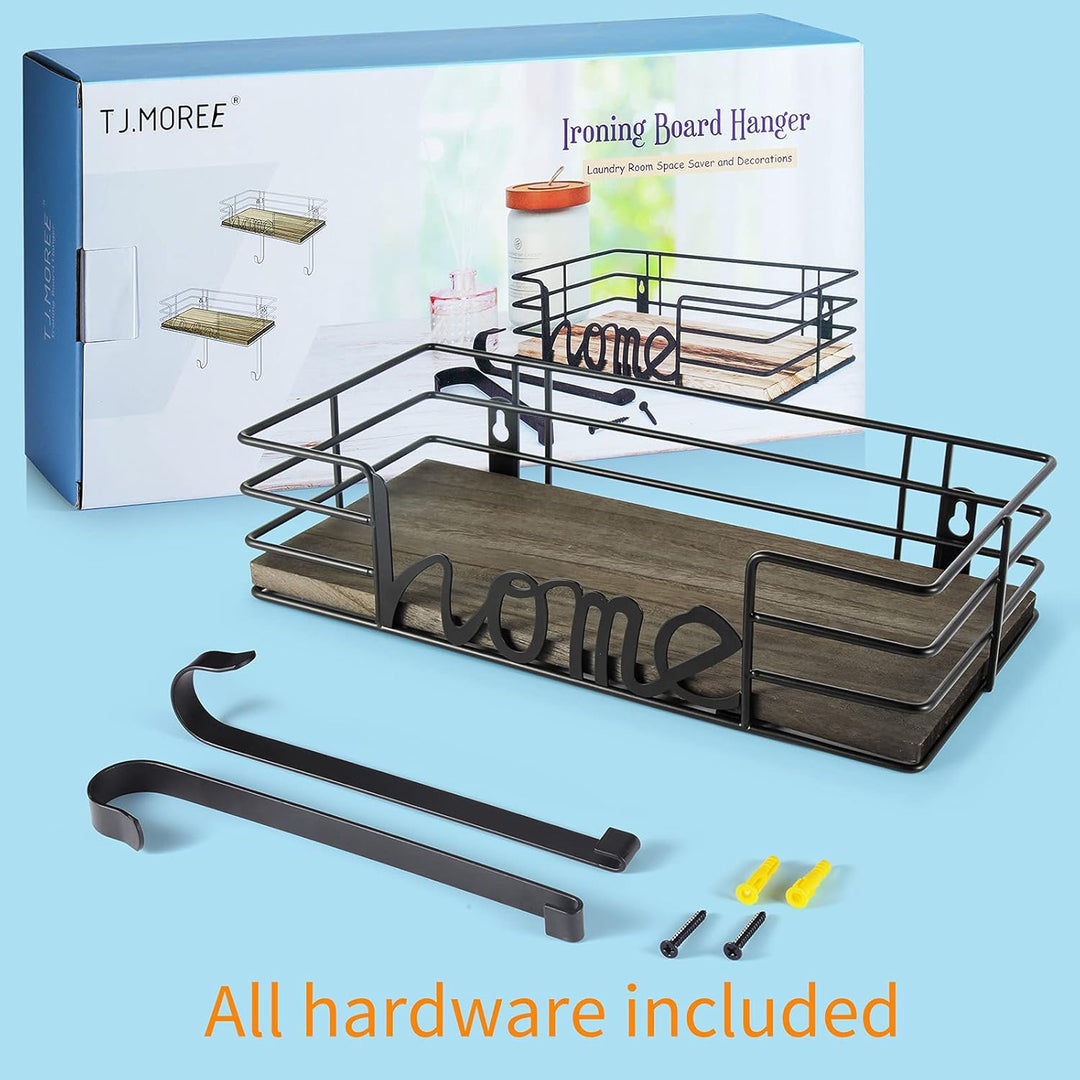 TJ.Moree Wäscheraum-Dekor-Bügelbrett-Kleiderbügel-Wandhalterung, Eisen und Bügelbretthalter, Wäscher