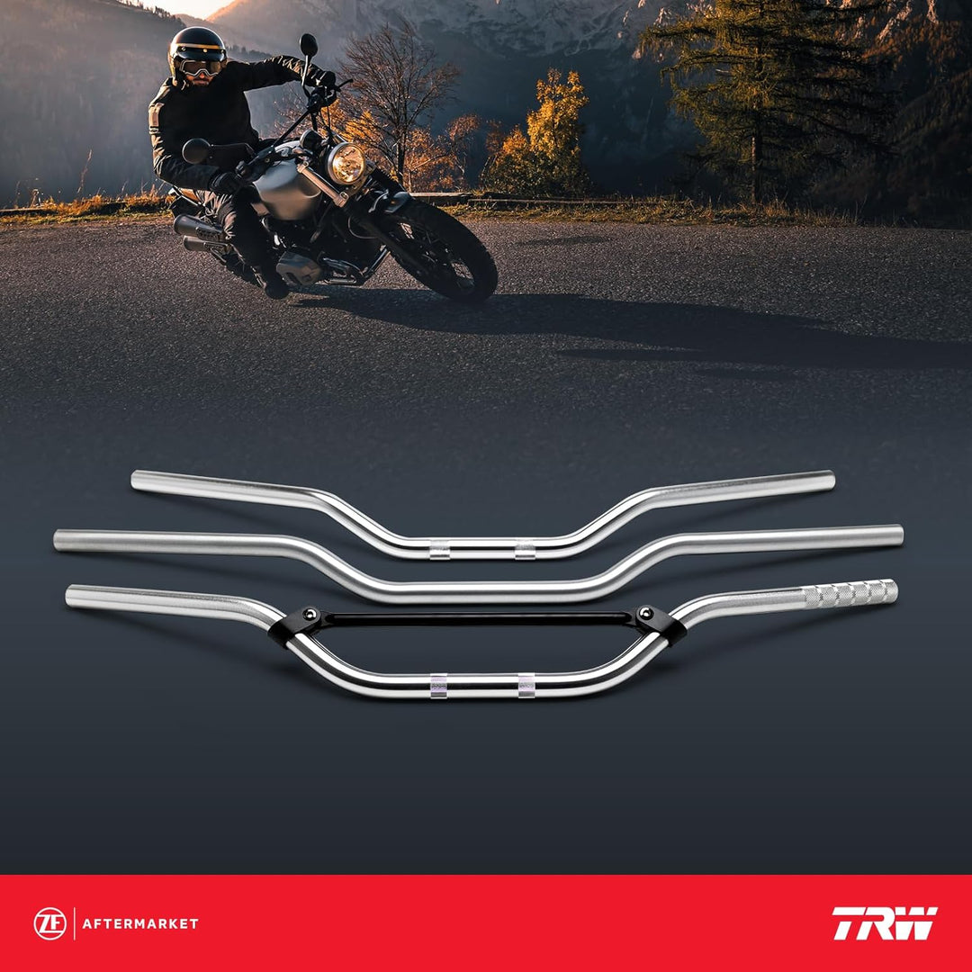 TRW Lucas MCL153B 22 mm Aluminium Lenker Moto Cross, niedrig, blau