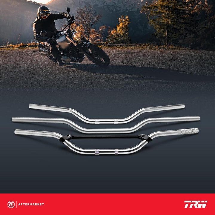 TRW Lucas MCL153B 22 mm Aluminium Lenker Moto Cross, niedrig, blau