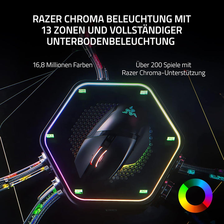 Razer Basilisk V3 Pro - Anpassbare kabellose Gaming-Maus mit Razer HyperScroll Tilt Wheel (Focus Pro