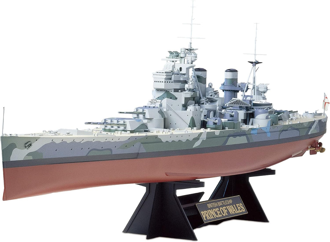 TAMIYA 78011 1:350 Britischer Prince of Wales Schlachts, originalgetreue Nachbildung, Modellbau, Pla