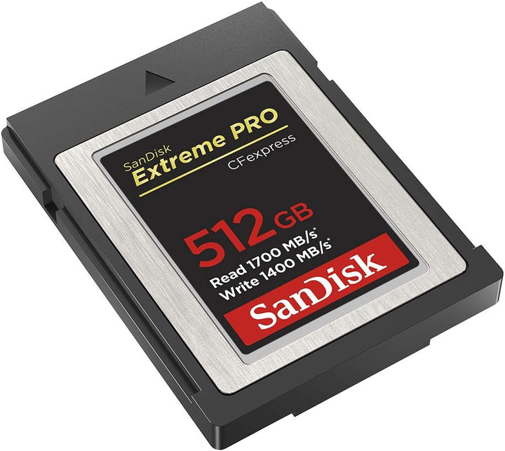 SanDisk Extreme PRO CFexpress Speicherkarte Typ B 512 GB (Lesegeschwindigkeiten bis 1700 MB/s, für R