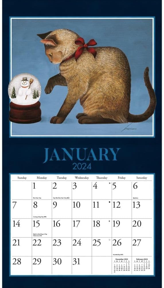 American Cat Wandkalender 2024, 2024