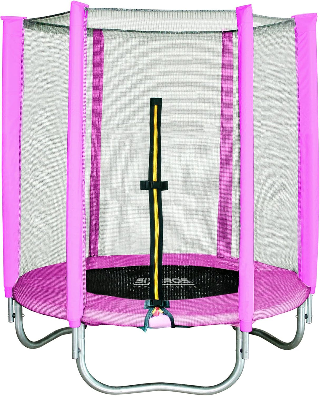 SixBros. SixJump 1,40 M Gartentrampolin versch. Farben Trampolin mit Sicherheitsnetz Pink, Pink