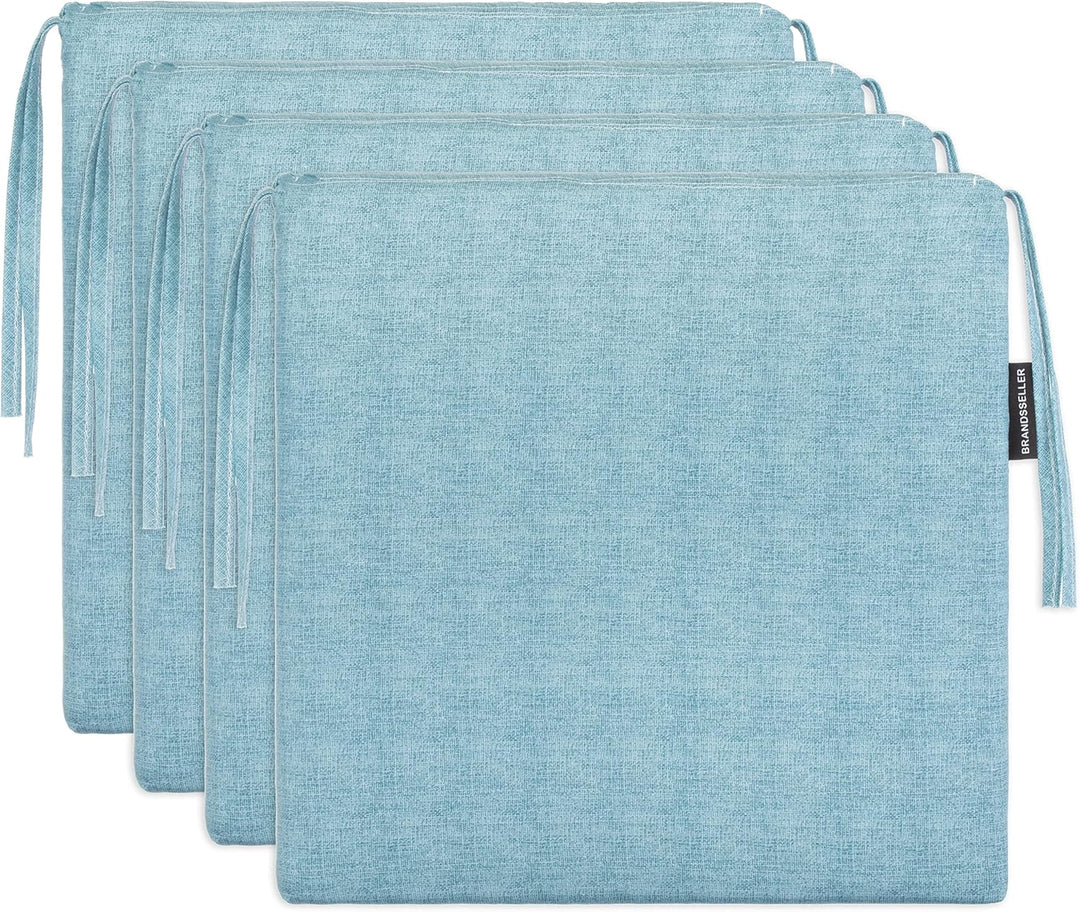 Brandsseller Sitzkissen Stuhlkissen Sitzauflage Stuhlauflage - Uni Farben mit 4 Kordelbändern für si