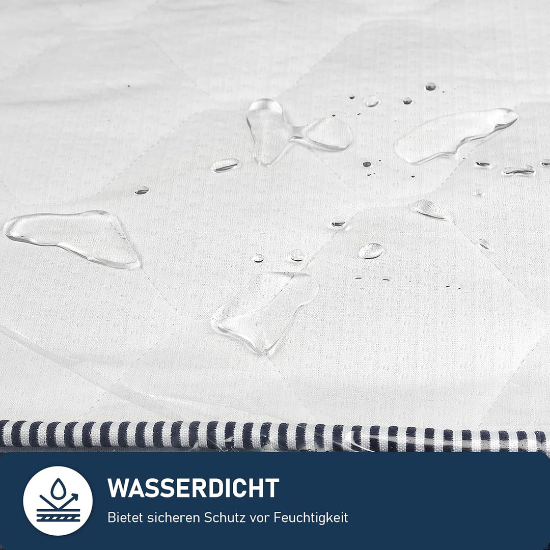 ASK Pack Matratzenschutzhüllen mit Anker-Reissverschluss - Grössen von XS bis XXL, Wasserdicht, Reis