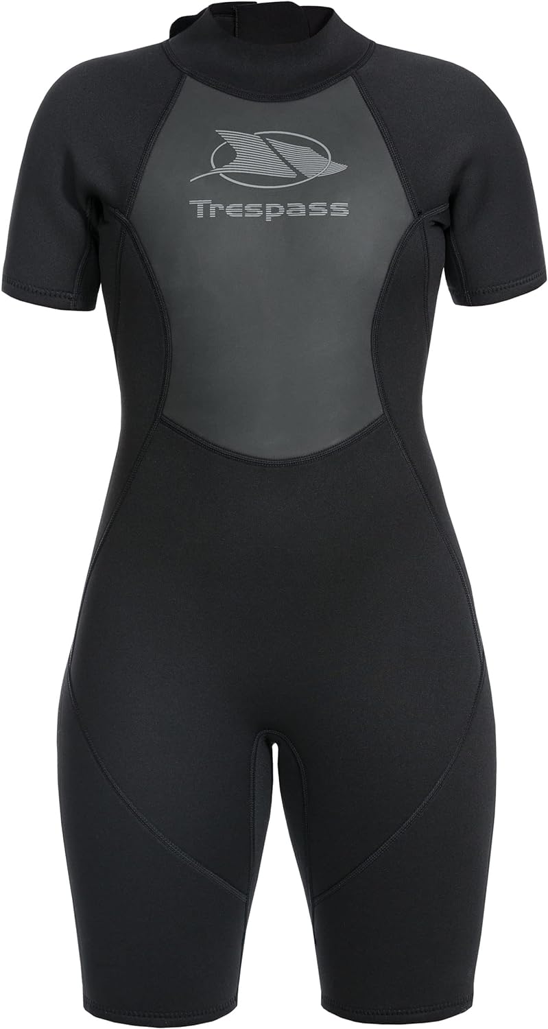 Trespass scubadive Damen Kurz Neoprenanzug M Schwarz, M Schwarz