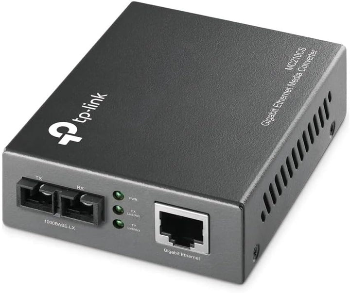TP-Link Gigabit Single-Mode Media Converter, Complies with IEEE 802.3ab and IEEE 802.3z Extends Fibe