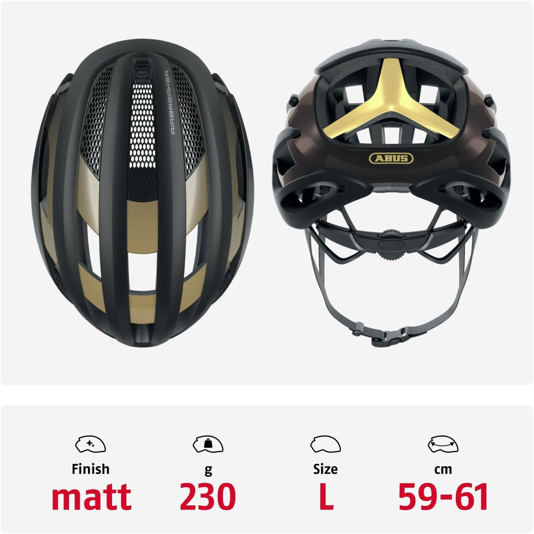 ABUS Rennradhelm AirBreaker - High-End Fahrradhelm für den professionellen Radsport - für Jugendlich
