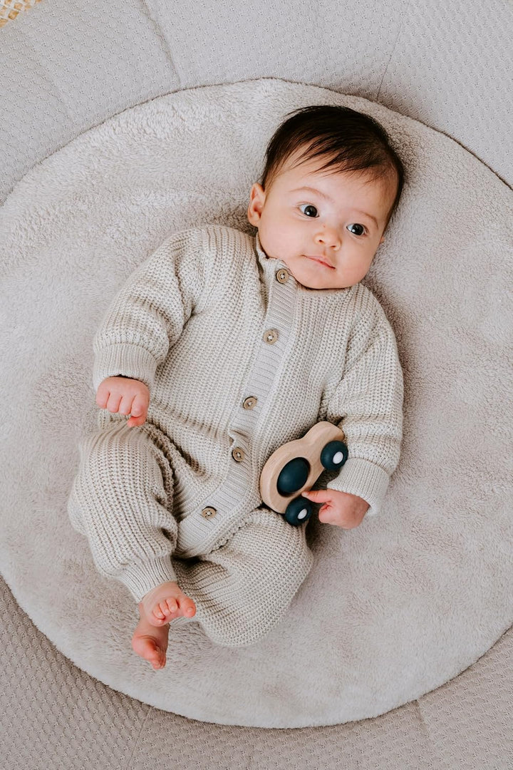 Baby's Only - Laufgittereinlage Sky - Gestrickte Krabbeldecke für Baby - Aus Baumwolle - Ø95 cm - Al