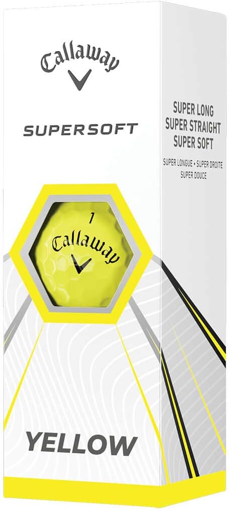 Callaway Golf Supersoft 2021 Golf Balls, Gelb