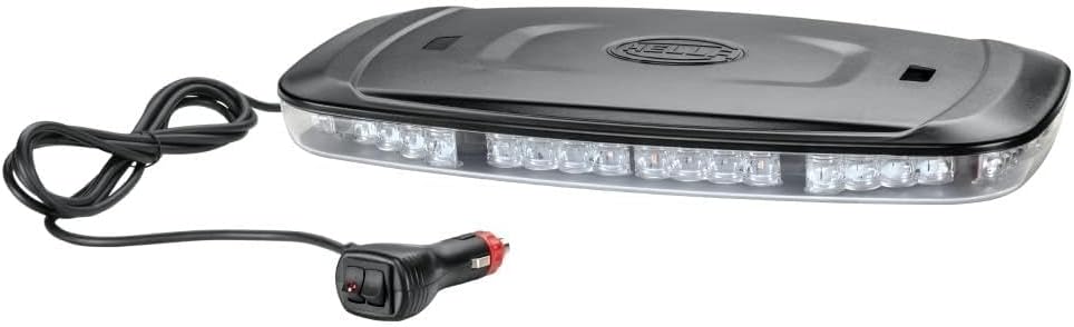 HELLA - LED-Warnleuchte - Mini Lightbar - 12/24V - gelb - Magnetbefestigung - Kabel: 2500mm - Anbau