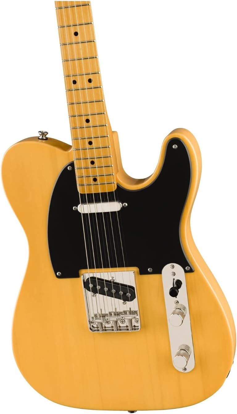 Squier by Fender Classic Vibe '50s Telecaster mit Ahorngriffbrett, Butterscotch Blonde, Standardgrös