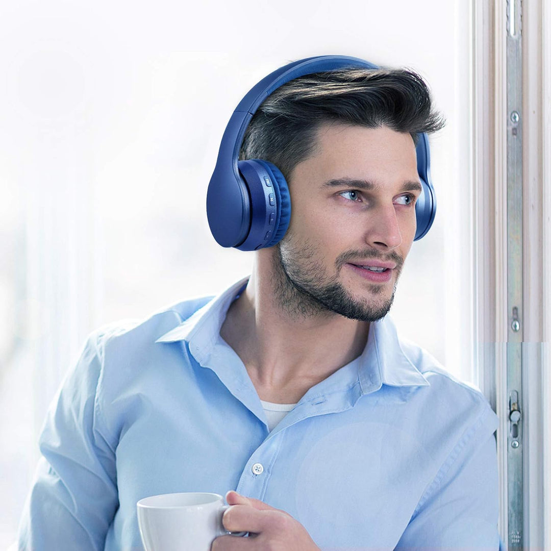LOBKIN Kabellose Bluetooth-Kopfhörer, Over-Ear-Stereo, faltbar, Hi-Fi-Stereo-Headset mit Mikrofon, u