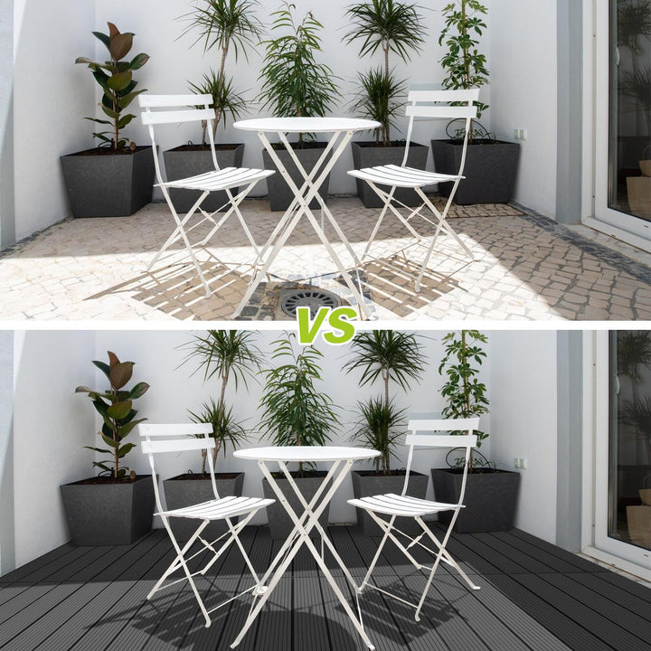 Ansobea WPC Terrassenfliesen Fliesen, 30x60 Holzfliesen 6er Set für 1m²,Balkonfliesen in Holzoptik,B