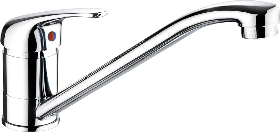 Cornat Spültisch-Einhebelarmatur "Toledo" - Hochwertiger Messingkörper - verchromt - Schwenkbarer Au