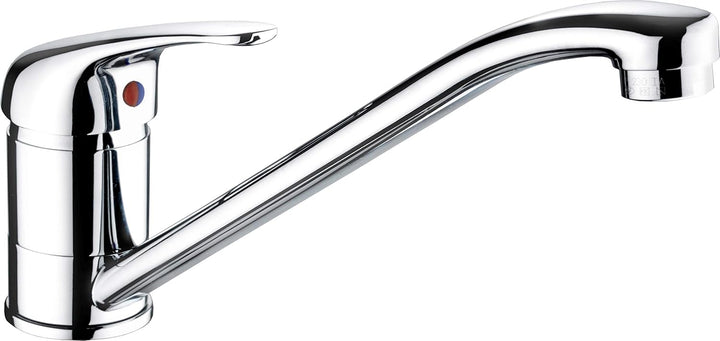 Cornat Spültisch-Einhebelarmatur "Toledo" - Hochwertiger Messingkörper - verchromt - Schwenkbarer Au