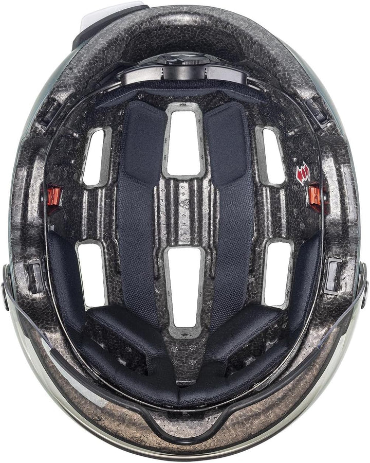 Uvex Rush Visor City Fahrrad Helm matt blau 2024 55-58 cm, 55-58 cm