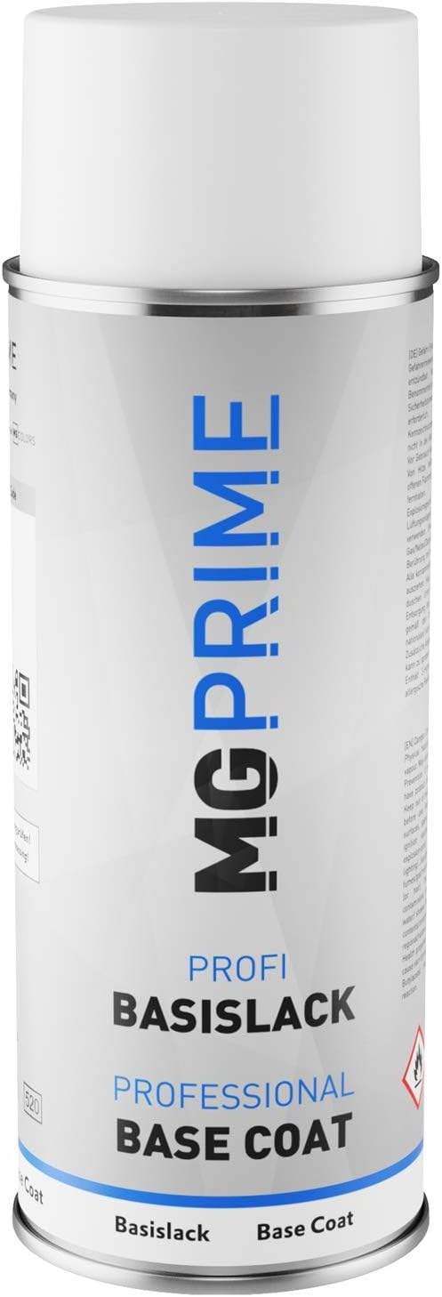 MG PRIME Autolack 2K Spraydosen Set für BMW A96 Mineralweiss Perleffekt/Mineral White Metallic Grund