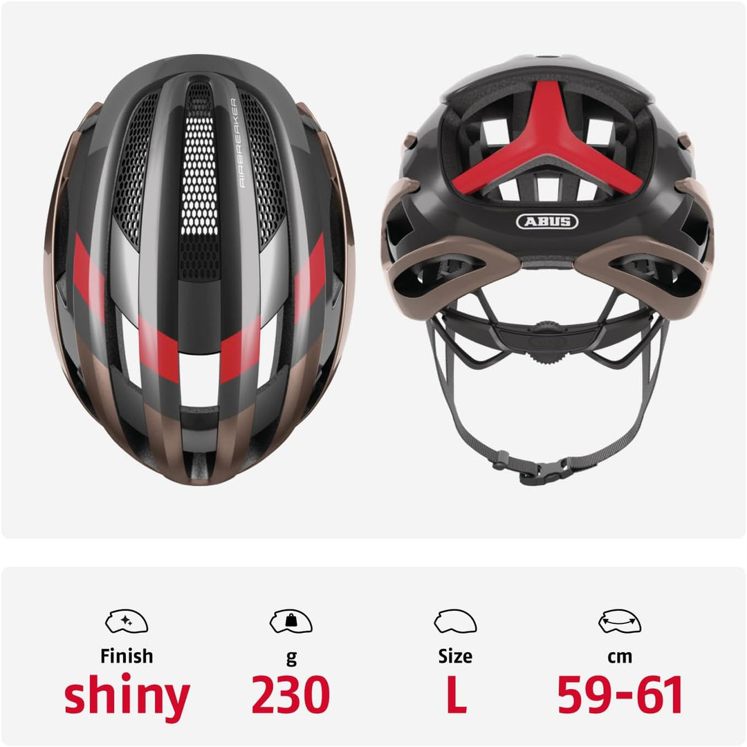 ABUS Rennradhelm AirBreaker - High-End Fahrradhelm für den professionellen Radsport - für Jugendlich