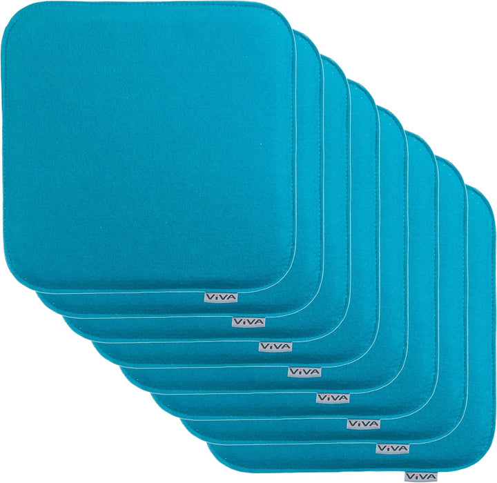 Brandsseller Sitzkissen Filz Eckig Stuhlkissen Sitzpolster Auflagen - 35 x 35 x 2 cm (8er-Vorteilspa