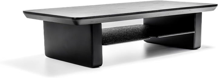 Raico Schreibtischregal, kleiner Monitorständer, Mini-Setup-Cockpit Schwarzes Holz Small | 47cm, Sch