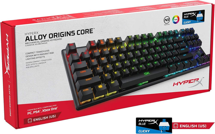 HyperX Alloy Origins Core – Mechanische TKL-Gaming-Tastatur (tenkeyless) – Kompaktes Format – HyperX