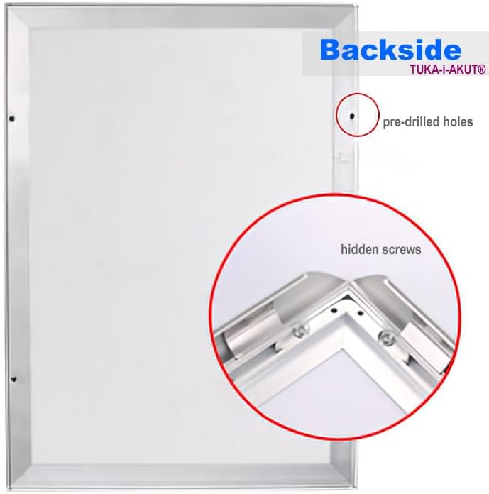 TUKA-i-AKUT 10er A2 Klapprahmen aus Aluminium 25 mm Profil, Plakatrahmen Wechselrahmen Poster Rahmen