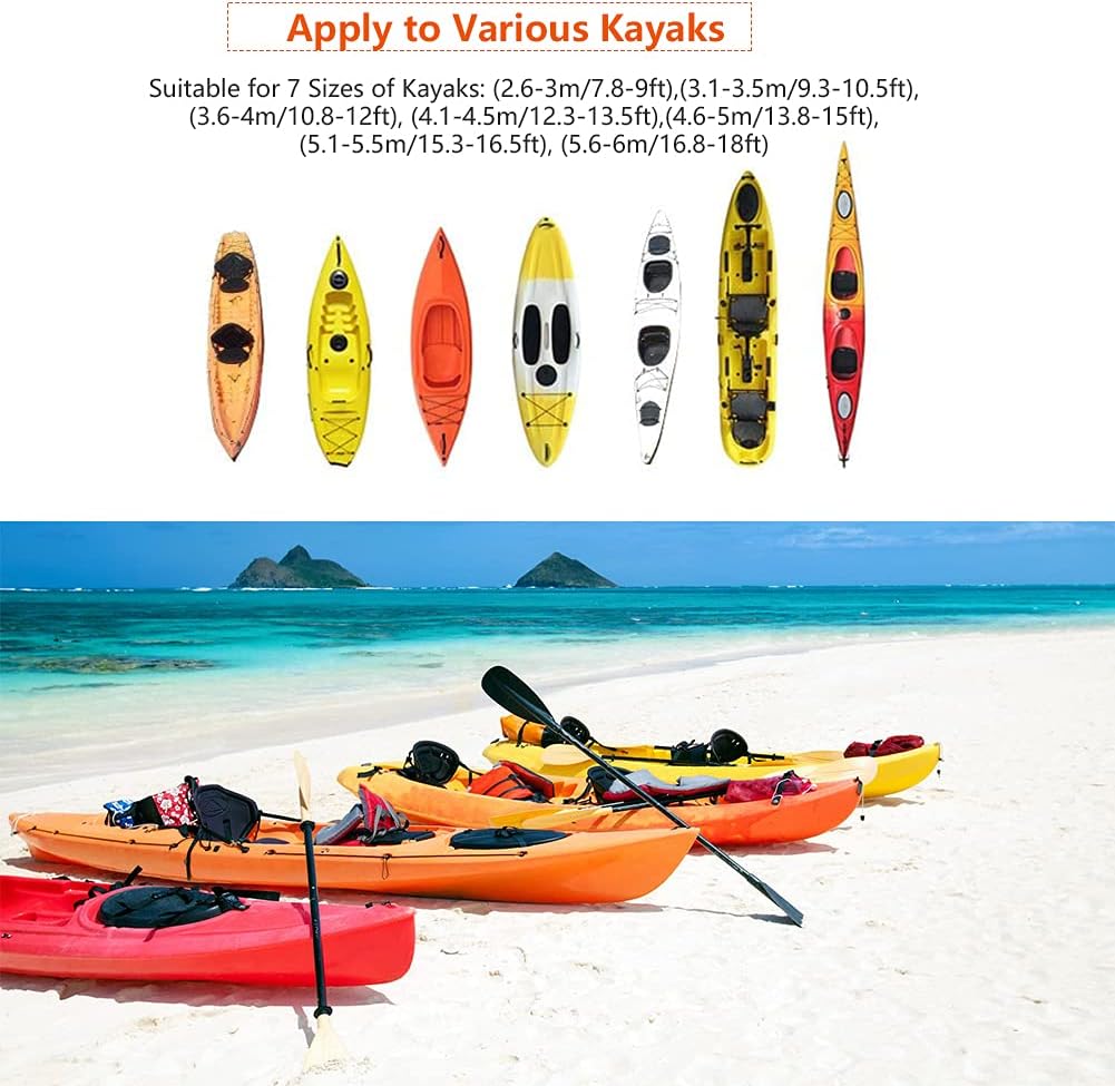 Opaltool 420D Kajak Persenning Universelle Bootsplane Persenning wasserdichte Regenschutz Sonnenschu