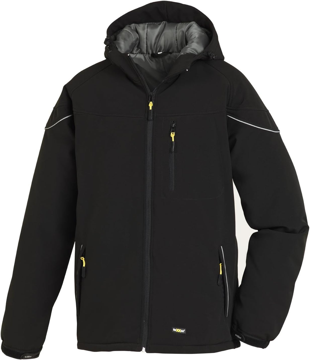 teXXor Winter-Softshelljacke Vail, gefütterte Arbeitsjacke mit Fleece, 3XL, schwarz, 4138 3XL Schwar
