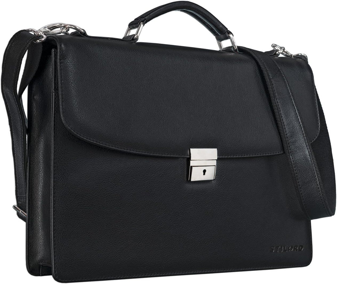 STILORD 'Jonathan' Elegante Aktentasche klassische Büro Business Schultertasche gross 15,6 Zoll mit