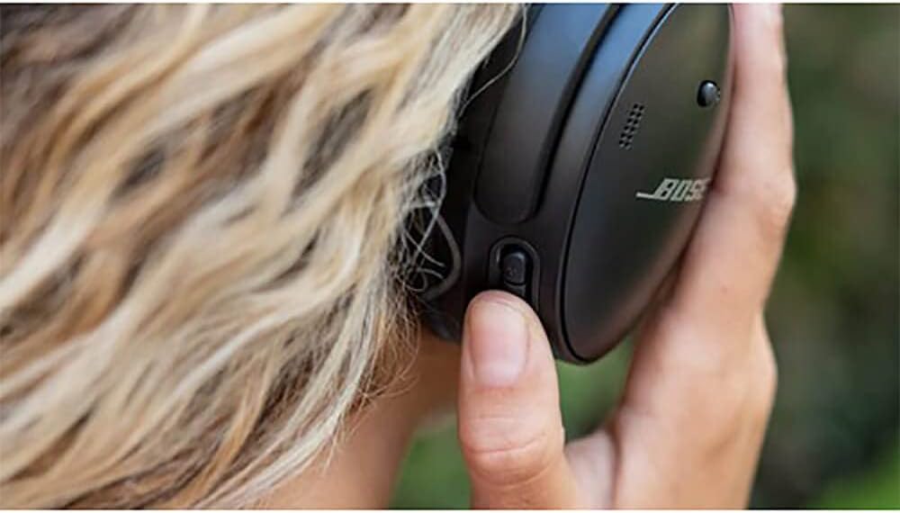 Bose QuietComfort 45 kabellose Noise-Cancelling-Bluetooth-Kopfhörer, Mikro, Einheitsgrösse, Schwarz