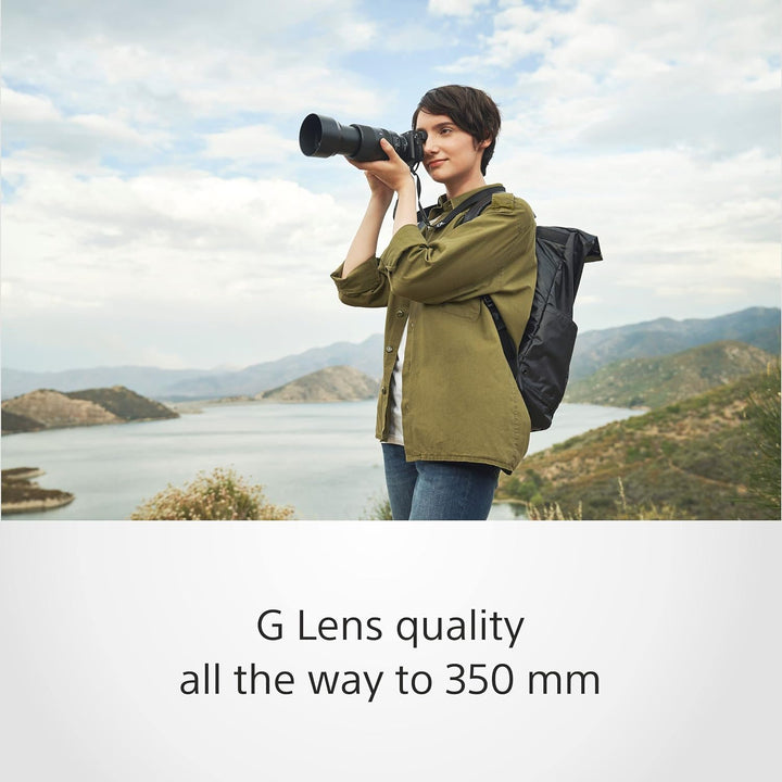 Sony E 70-350mm f/4.5-6.3 G OSS | APS-C, Super-Telezoom-Objektiv (SEL70350G) Single, Single
