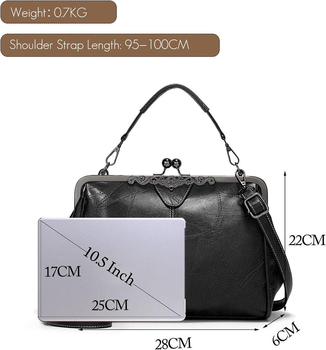 FANDARE Handtaschen Damen Schultertasche Umhängetasche Handy Bag für Frauen PU Leder Wasserdicht Sch