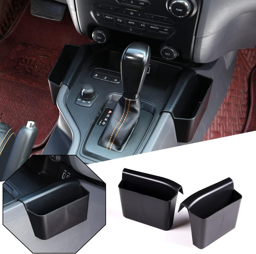 DIYUCAR ABS Kunststoff Auto Mittelkonsole Seitenaufbewahrungsbox Organizer Tablett für Ford Ranger W