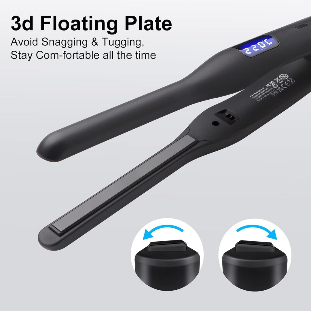 Mini Glätteisen, JAETON Haarglätter und Lockenstab 2 in 1 Glätteisen für kurzes Haar zum Locken und