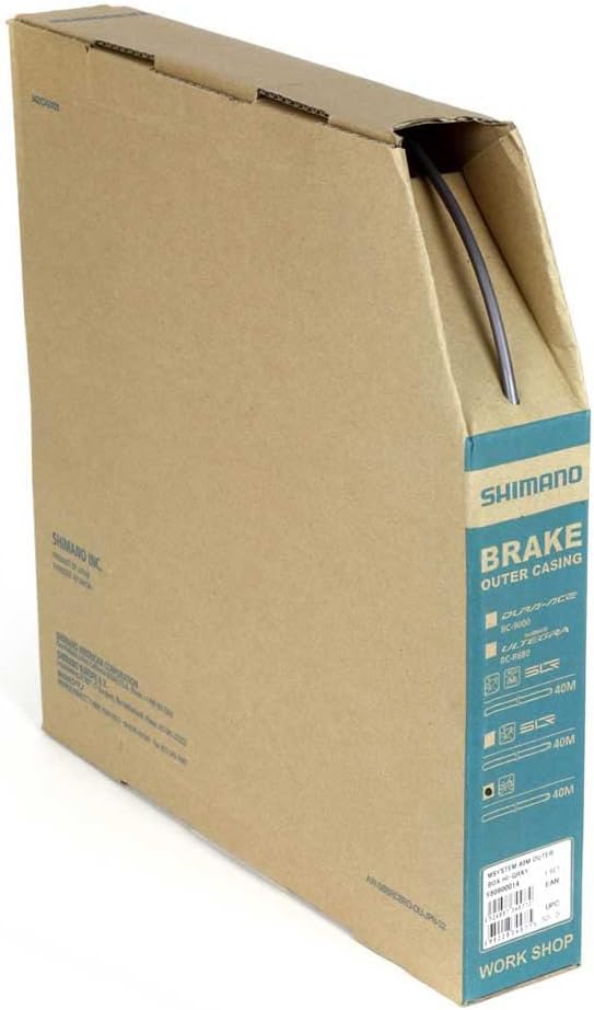 SHIMANO Y-80900014 Bremszüge & -hüllen & -führungen, Schwarz, 4000 mm
