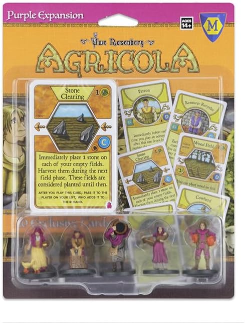 Mayfair Games Europe MFG72869 Agricola Game Expansion: Purple (5 Figures), Mehrfarbig