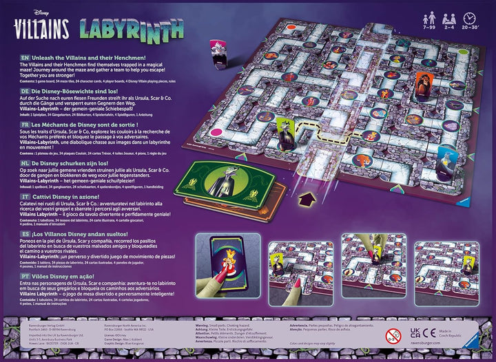 Ravensburger 27271 - Villains Labyrinth - Familienspiel für 2-4 Spieler ab 7 Jahren